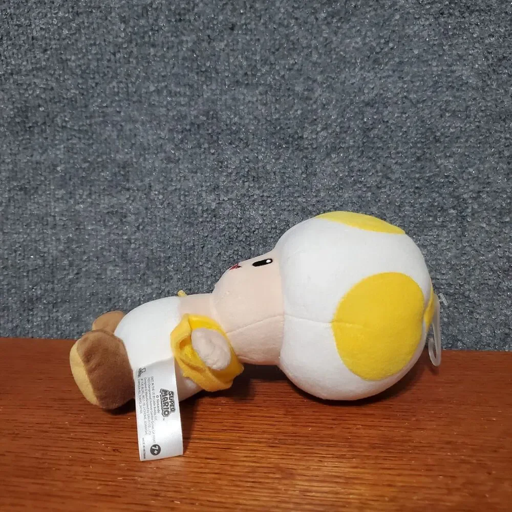 Super Mario Nintendo Yellow Toad Plush Toy Doll Video Stuffed Toad Plushie Toys